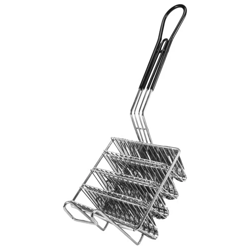 Luejnbogty Taco Fryer Basket, Taco Shell Fryer, Holds 4 Shells Deep Fryer Taco Holders Basket with Grip Handle Taco Holder Stand