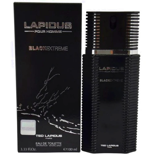 Ted Lapidus Extreme Eau De Toilette Spray for Men, Black, 3.3 Ounce
