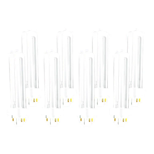 Circle (8 Pack) PLC-13W 835, 4 Pin G24q-1, 13 Watt Double Tube, Compact Fluorescent Light Bulb, Replaces Philips 38327-3, GE 97596 and Sylvania 20671