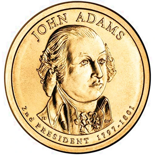 2007 P Position B Satin Finish John Adams Presidential Dollar Choice Uncirculated US Mint