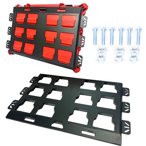 NyVoozy for milwaukee packout wall mount Packout Mounting Plate, Metal Base for Milwaukee Toolboxes, milwaukee mounting plate Wall or Floor Mount (1 Full Width)
