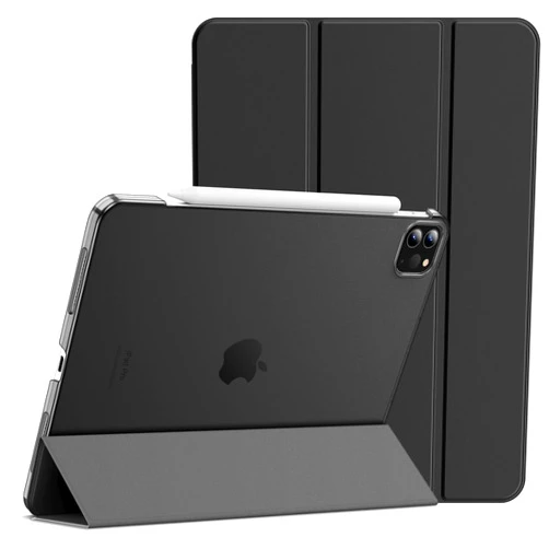 JETech Case for iPad Pro 11-Inch, 2022/2021/2020/2018 Model (4th/3rd/2nd/1st Generation), Compatible with Pencil, Cover Auto Wake/Sleep (Black)