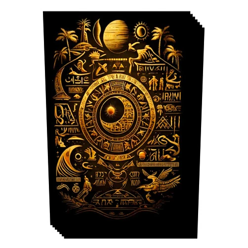 ARTDUEL Yugioh Card Sleeves - Book of Pharaoh - 50ct