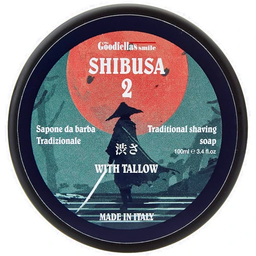 The Goodfellas' Smile, Luxury Shaving Soap with Tallow, Formulated for Use with A Shaving Brush, Made in Italy (SHIBUSA 2)