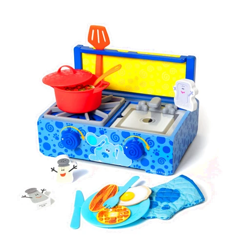 Melissa & Doug Blue's Clues & You! Wooden Cooking Play Set (42 Pieces)