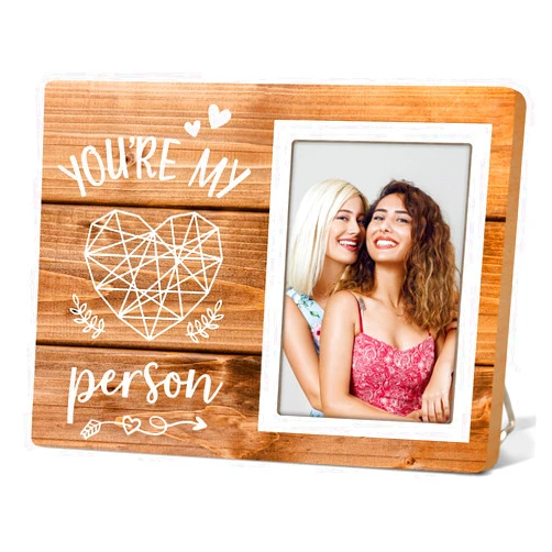 Itsoly Best Friends Picture Frame Gift, Friend Birthday Gifts for Women, BFF, Bestfriend, Besties, Friendship Gifts for Soul Sisters - You're My Person12P046
