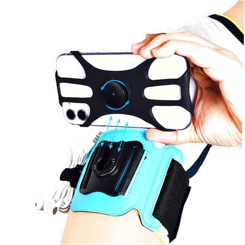 MOVOYEE Phone Holder for Running Armband Cell Phone Holder iPhone 11 12 13 14 15 Pro Max Xs Xr X 8 7 6 Plus Mini Galaxy Ultra Note,360° Rotatable Gym Exercise Workout Hiking Wrist Sport Bike Arm Band