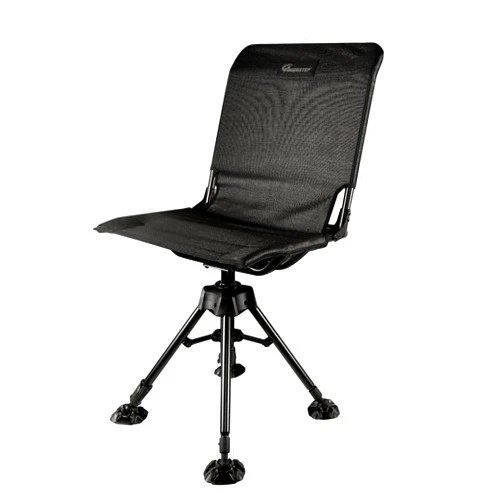 Ameristep Portable Folding Design Hunting Lightweight Heavy-Duty 360 Silent Swivel Blind Chair, Black