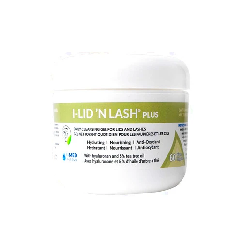 I-Med Pharma I-Lid 'N Lash | Daily Cleansing Gel for Lids and Lashes (60 Wipes) (I-Lid 'N Lash Plus)