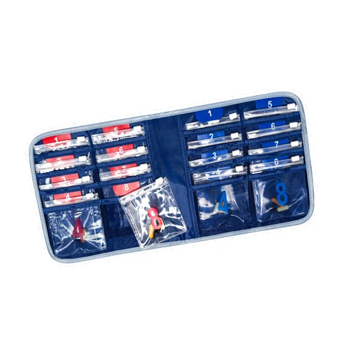 Lewis N. Clark AM/PM Folding Pill Organizer + Supplement Case for OTC Medicine, Navy