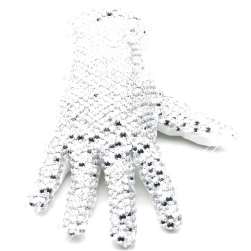 FashPalace MJ Michael Shiny Glove Ultimate Collection Diamond Gloves 3D Sparkling Crystal Billie Jean Handmade Glove