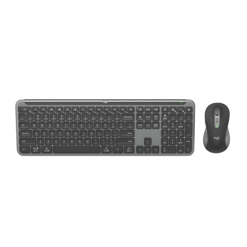 Logitech MK955 Signature Slim Wireless Keyboard and Mouse Combo, for Larger Hands, Quiet Typing and Clicking, Switch Across Three Devices, Bluetooth, Multi-OS, for Windows and Mac