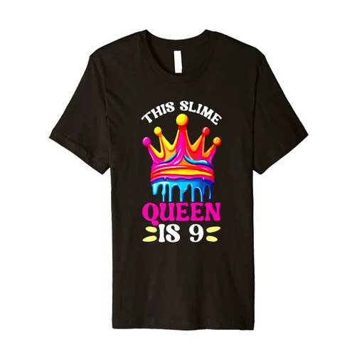 Slime Birthday Party SteMi Apparel Slime Birthday Celebrant Happy Bday I Love Slime Making Premium T-Shirt