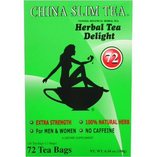 China Slim Tea Extra Strength For Men and Women 72 Tea Bags Original Version 72 Count (Pack of 1)