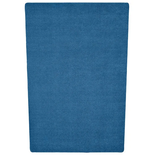 Carpets for Kids 5176.4000 KIDply Soft Solids Collection Carpet in Denim Blue 7ft 6in x 12ft Rectangle Blue