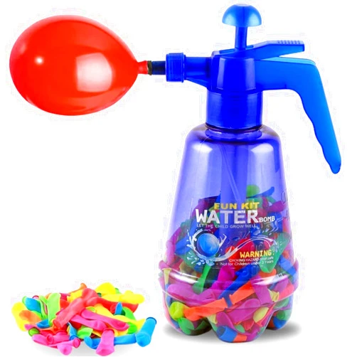 Liberty Imports Water Balloon Portable Filling 3-in-1 Pumping Station, Pump Fills with Air or Water, Includes 500 Balloons and Water Pump for Kids Parties