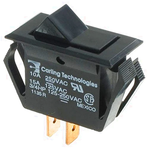 Carling Technologies Rocker Switches SPST ON-NONE-OFF BLK (1 piece)