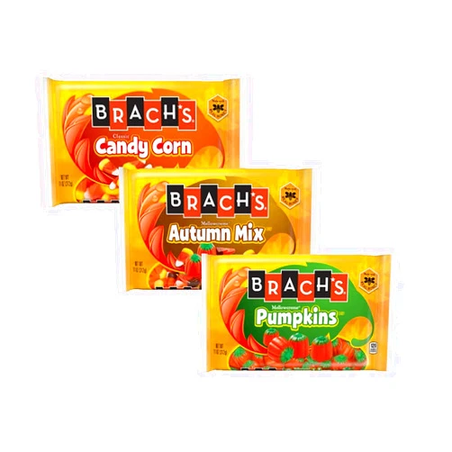 Brach’s Candy Fall Favorites: Pumpkins, Autumn Mix and Candy Corn, 20 Ounce Bags
