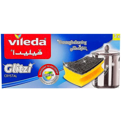 Vileda Glitzi Plus Washing Up Sponge/Thorough, Hygienic and Absorbent by Vileda