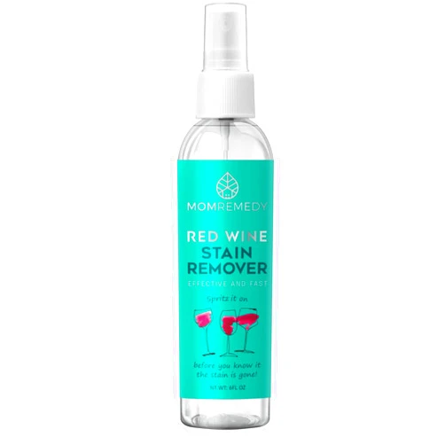 MOMREMEDY Red Wine Stain Remover, MomRemedy Hydrogen Peroxide Based Wine Stain Remover, Safe on all fabrics, Remove Red Wine Stains in Minutes - 6oz