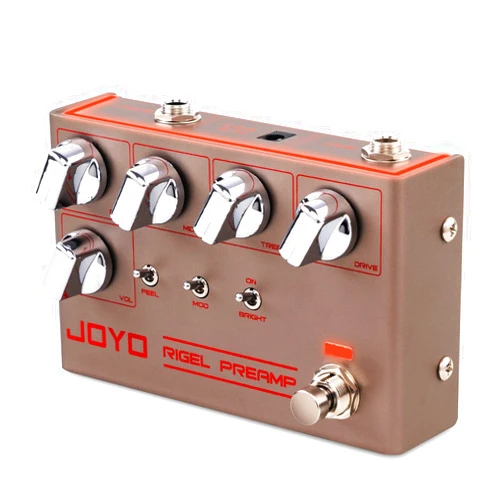 JOYO High Gain Overdrive Effect Pedal Amplifier Simulation Guitar Pedals with Real Amp Head Tone for Electric Guitar (RIGEL PREAMP R-24)