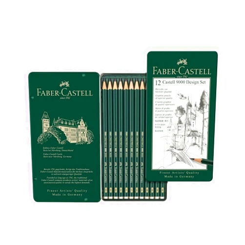 Faber-Castell Faber Castell 9000 Design Pencil FC119064 Pack of 12