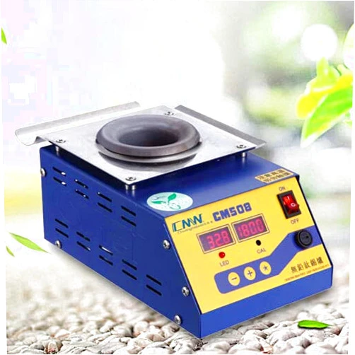 SHIOUCY CM-180S Solder Pot, 1200W Solder Pot Tin Soldering Melting Pot Furnace, Temperature Range 0°C-400°C, Solder Pot Soldering Stations for Welding and Soldering Bath