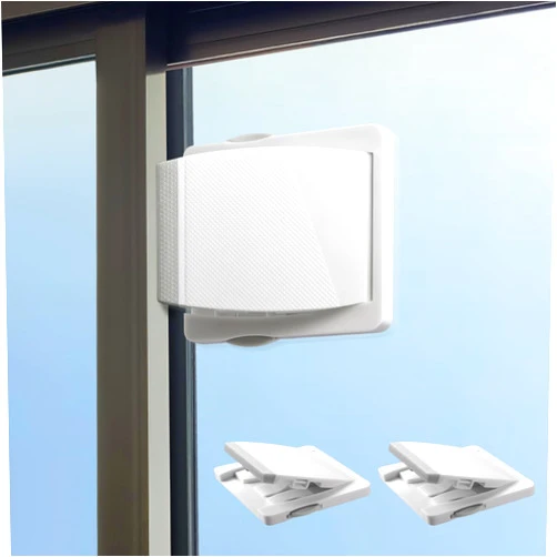 ZRFCXE Sliding Door Lock, 2 Pack Child Safety Sliding Glass Door Lock for Sliding Glass Doors, Sliding Windows, Sliding Closet, etc. Easy to Installation Provides More Security for Your Baby and Pets