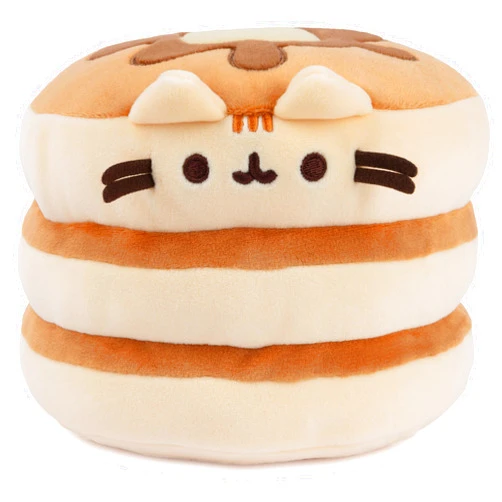GUND Pusheen The Cat Pancake Squisheen Plush, Squishy Toy Stuffed Animal for Ages 8 and Up, Brown, 6”