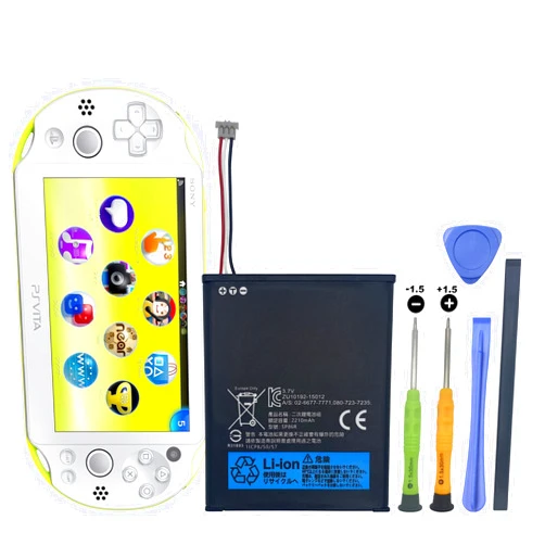 CENIFENX SP86R 3.7V 2210mAh Battery Replacement for Sony PlayStation PS Vita PCH-2000 PCH-2007 Battery, with Repair Tool Kit