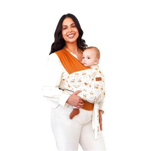Moby Easy Wrap Carrier | Baby Carrier and Wrap in One for Mothers, Fathers, and Caregivers | Newborns, Infants, and Toddlers | Can Carry Babies up to 33 lbs | Disney's Winnie The Pooh Playtime Pals