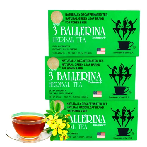 3 BALLERINA TEA DIETERS DRINK EXTRA STRENGTH, 1.88oz 18 Count(3 BOXES)