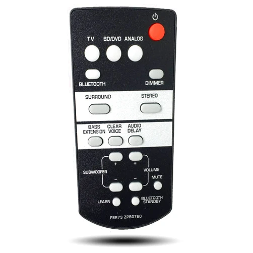Kassionel Replacement Remote Control FSR73 ZP80760 Compatible for Yamaha Sound Bar Home Theater Speaker System ATS-1050 SRT-700 YAS-105 Soundbar