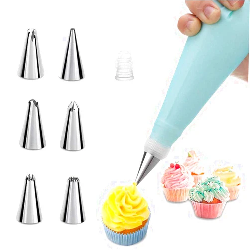 MuYwa Piping Bag and Tips Cake Decorating and Baking Supplies Kit Includes Cupcake Icing Tips with Pastry Bag