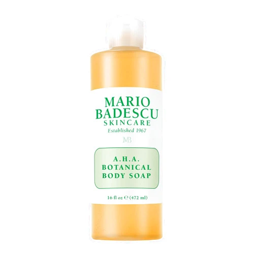 Mario Badescu AHA Botanical Body Wash Moisturizing, Clarifying and Gentle Exfoliating Body Wash for Brighter, Softer and Smoother Skin | Body Soap Infused with Glycolic Acid & Fruit Enzymes