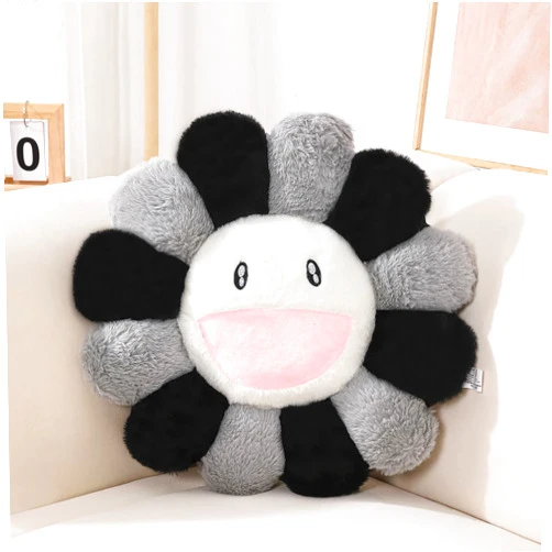 FIONOUT Flower Pillow,Flower Shaped Throw Pillow,Flower Face Floor Cushions Floor Pillow,Colorful Sunflower Plush Pillow,Cute Room Decor decorative pillows for Sofa Bedroom Car(40cm/15.7in)