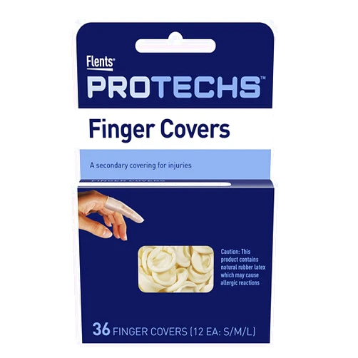 Flents First Aid Finger Cots, Protects Finger While Healing From Injury, 36 Count