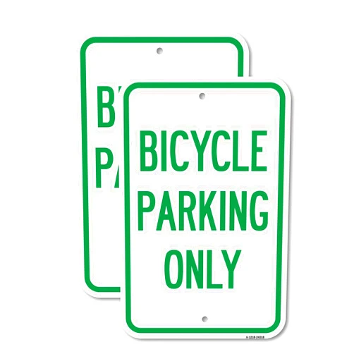 SignMission (2 Pack) Bicycle Parking Only | 12