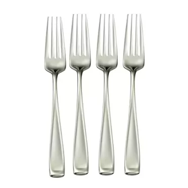 Oneida Moda Dinner Forks, Set of 4,Silver,Dinner Forks, Set of 4