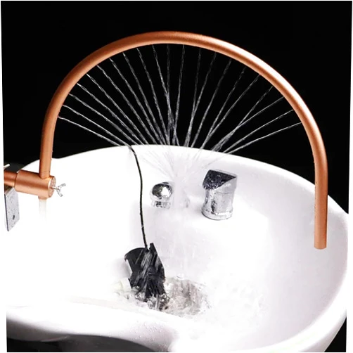 IINCOOY Spa Basin Faucet Water Circulation Head Spa Frame for Salon Shampoo Bed Massage Accessories,Shampoo Bed Bowl Wash Hair Salon Style Scalp Care Waterfall