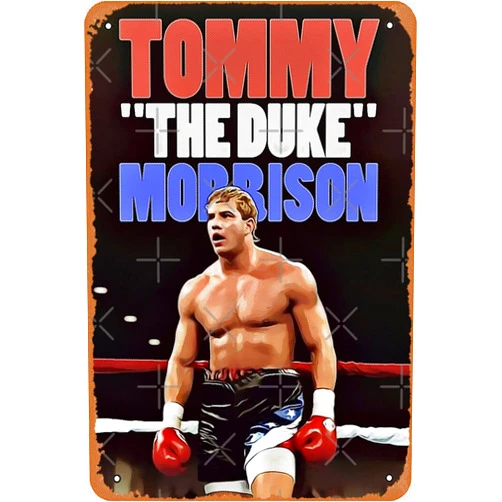 Yzixulet Tommy Morrison Poster Metal Tin Sign Vintage 8x12 Inch 8 x 12 Inch