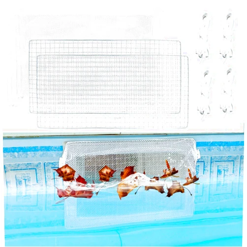 Feoang 2pack Pool Skimmer Guard Stainless Steel Swimming Pool Skimmer Shield Protective Skimmer Wizard for Inground above Pool Debris Removal