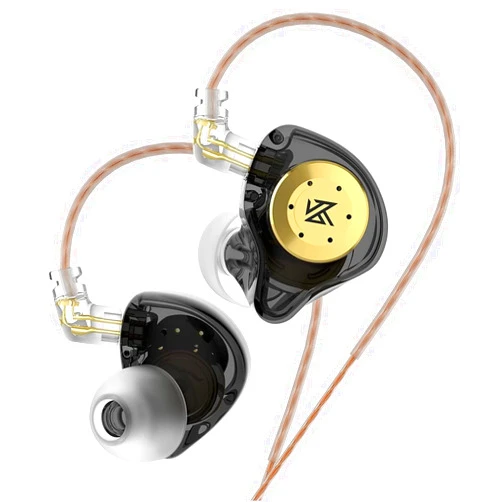EZ EAR KZ EDX PRO in Ear Monitor IEM Wired Earbuds, Ear Buds HiFi Stereo Sound Earphones with 1DD New 10mm Dynamic Driver Noise Cancelling Headphone with Detachable Cable