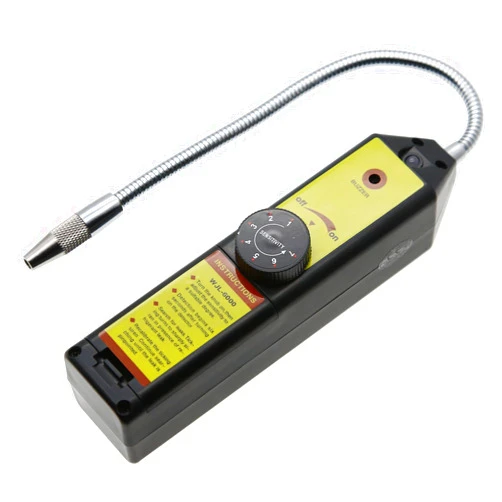 AMTAST Freon Leak Detector for Halogen Gas Leakage, Refrigerant Gas Leak Detector HVAC R11 R22 R410A R134A R1234YF CFCs HCFCs HFCs Tester WJL-6000