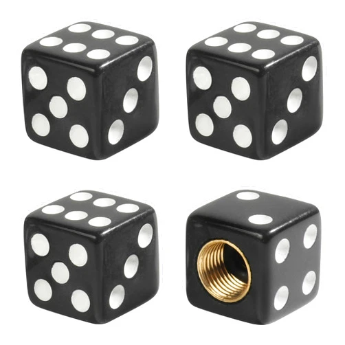UBOG 4PCS Tire Valve Caps,Car Accessories Valve Stem Caps,Car Tire Caps,Tire Valve Stem Caps,Air Caps for Tires,Valve Caps for Car Tires,Aluminium Alloy Valve Stem Covers for Cars,SUV,Trucks (Black)