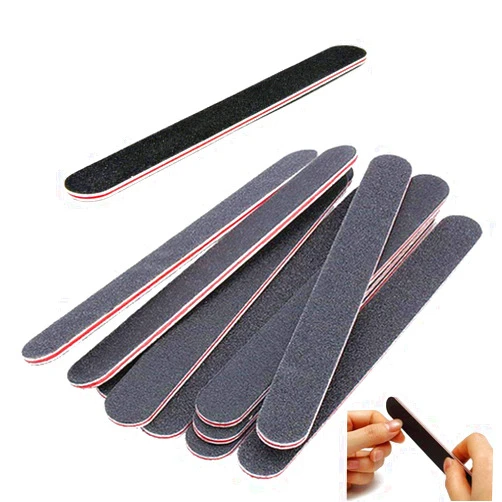 New8Beauty Nail Files Emery Board 12-Pack (100/180 Grit) - Nail Buffering Files