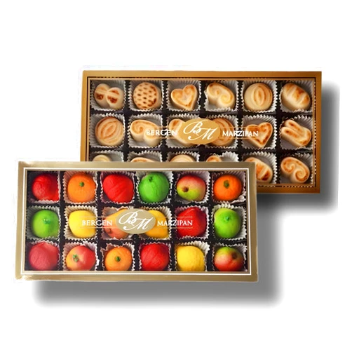 Bergen, Bierman Bergen Marzipan M-1 Assorted Fruit and Toasted Marzipan Bundle Pack
