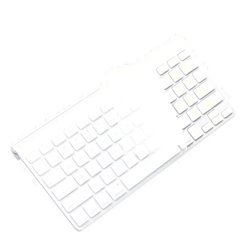 ProElife Ultra Thin Silicone Keyboard Protector Cover Skin for Apple Wireless Keyboard with Bluetooth MC184LL/B (Model A1314, U.S Layout) (Not Fits Magic Keyboard), Transparent