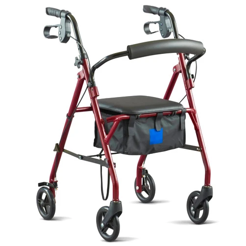 JSYUAN Steel Rollator Walker, Folding Rolling Walker, 6