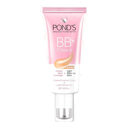 Metrey Herbotech POND-S BB+ Cream, Natural Shade, Light Coverage with Glow Effect, 30g